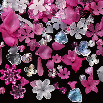 Multicolor Bowknot Resin Flatback Beads Box