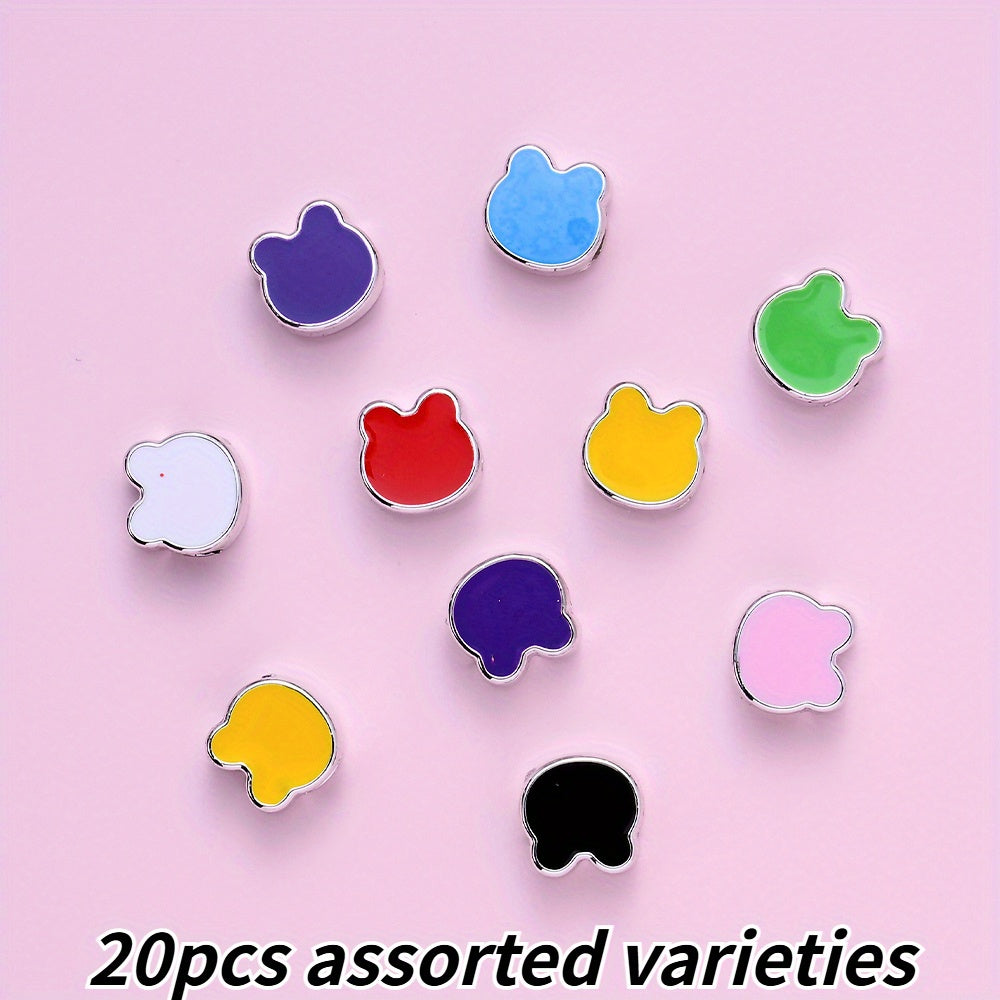 10x10mm Bear-Shaped Spacer Beads