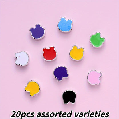 10x10mm Bear-Shaped Spacer Beads