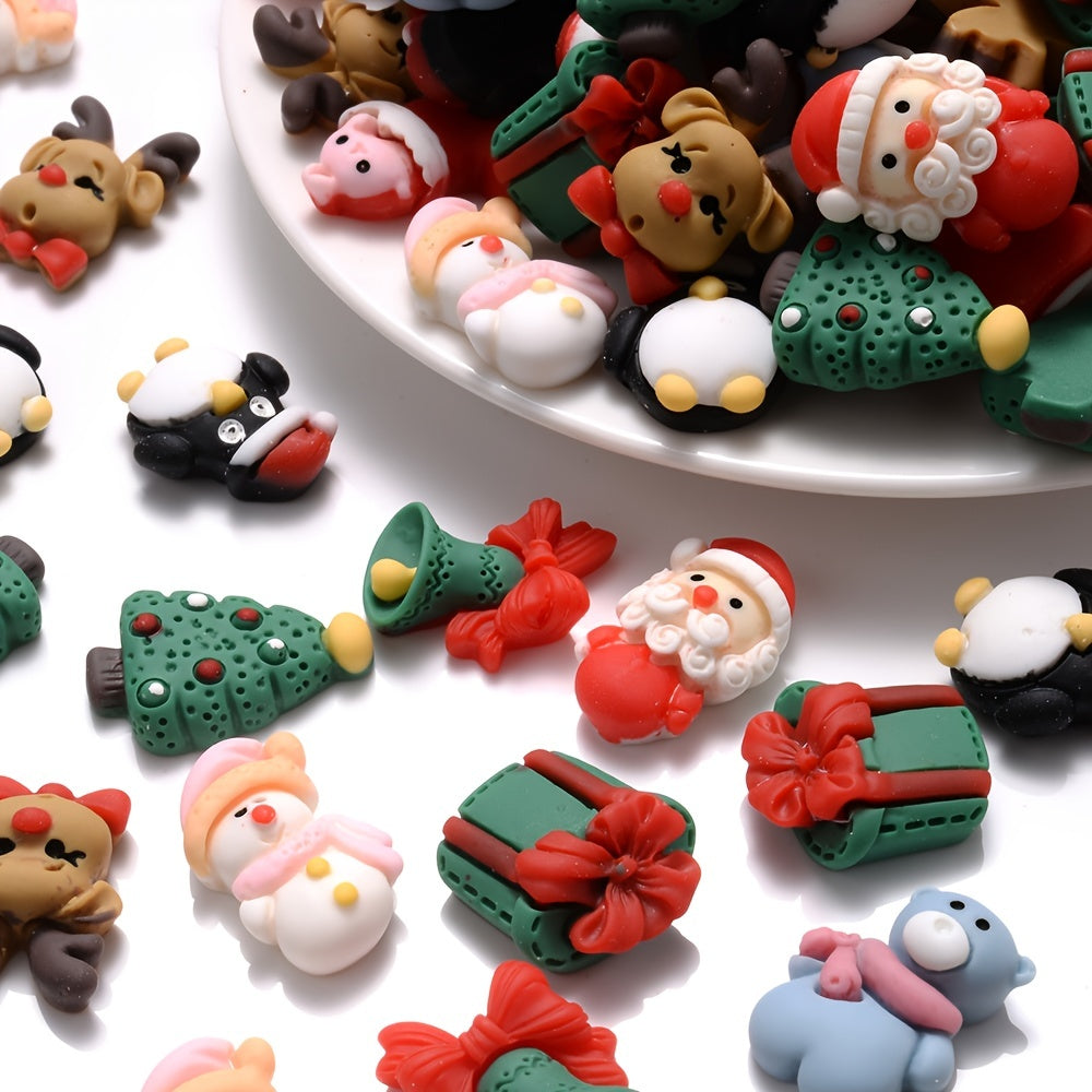 20pcs Christmas Resin Beads Set