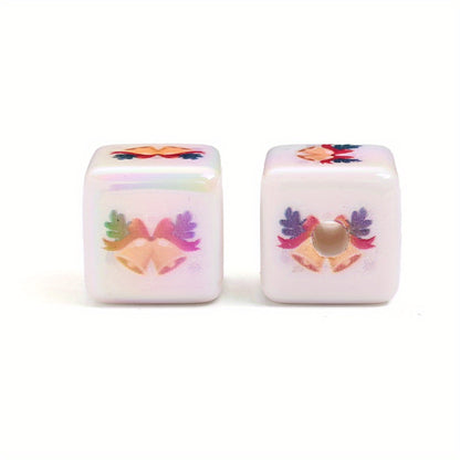 Christmas Acrylic Square Beads