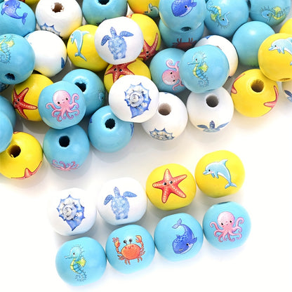 Christmas Themed Silicone Round Abacus Spacer Beads