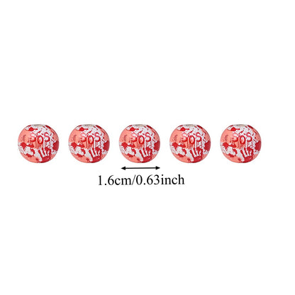 Halloween Bloody Handprint Wooden Beads