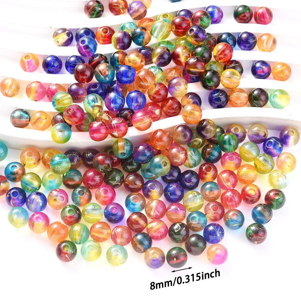 Blue Stone Round Spacer Beads