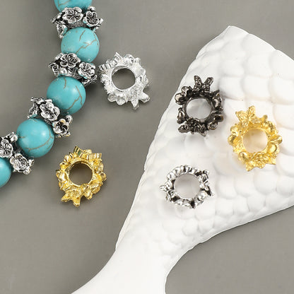 10x12mm Flower Alloy Spacer Beads