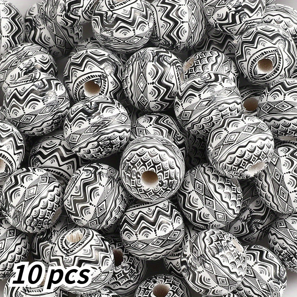 16mm Vintage Boho Wooden Spacer Beads