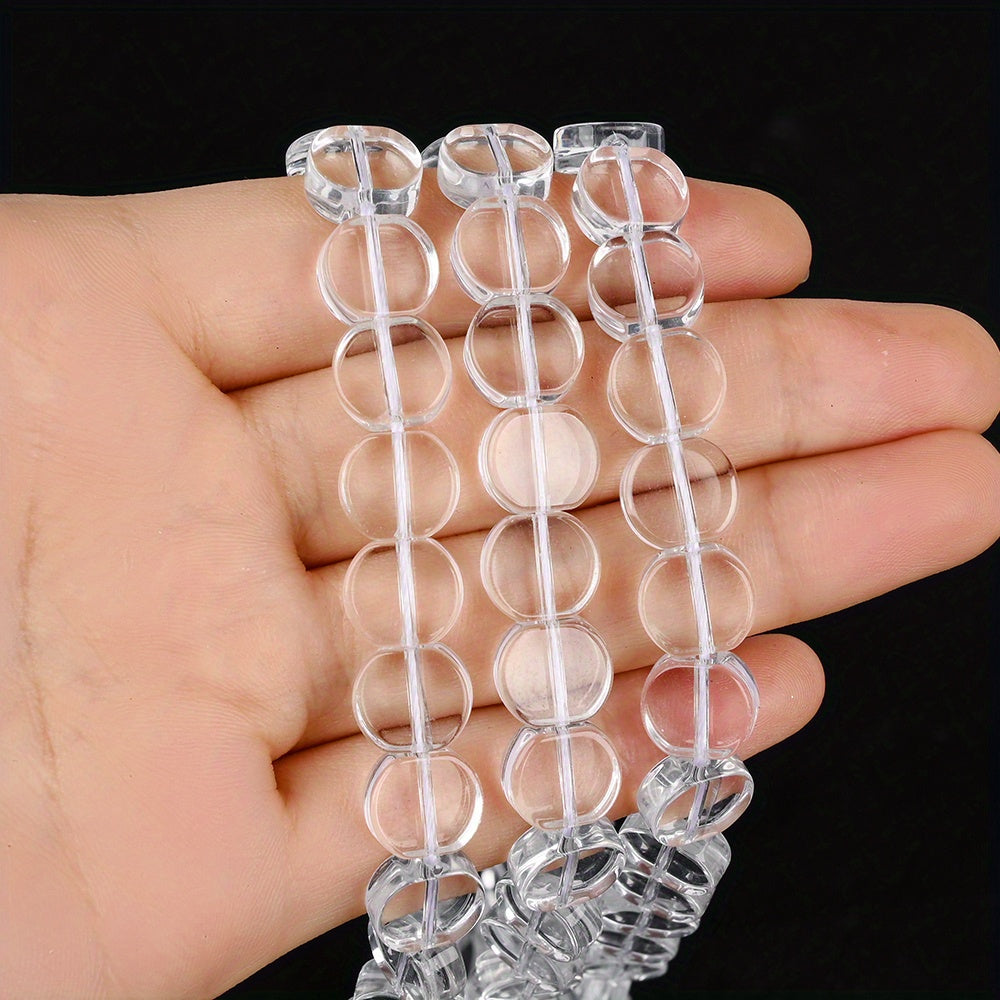 10×11mm Synthetic Crystal Faceted Glass Beads
