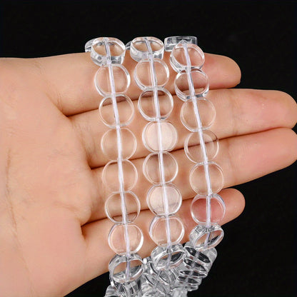 10×11mm Synthetic Crystal Faceted Glass Beads