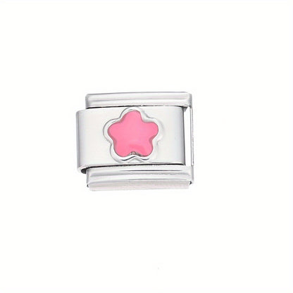 1pc 9x10mm Stainless Steel Petal Module Charm Bead