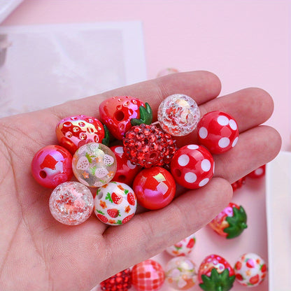 Strawberry Series Resin Beads Set