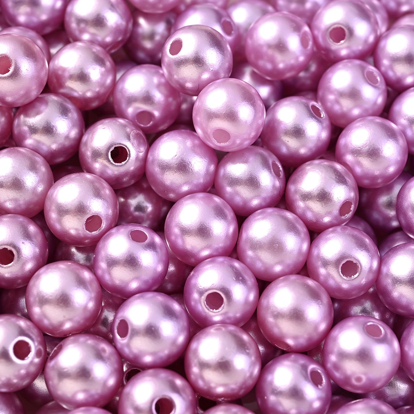 Multicolored Flat Geometric Acrylic Big Hole Beads