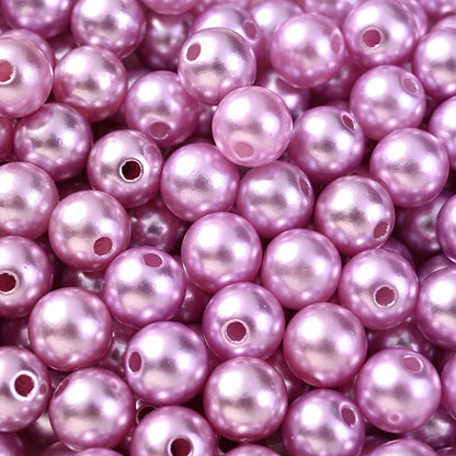 Multicolored Flat Geometric Acrylic Big Hole Beads
