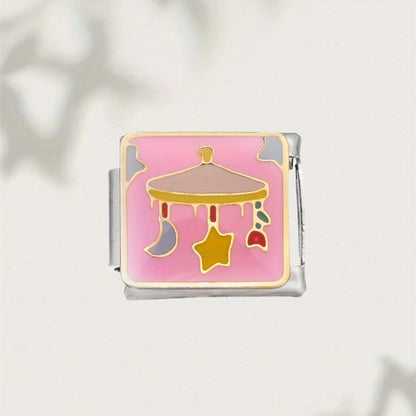 1pc Sun Star Moon Dark Cloud Television Charm Bead