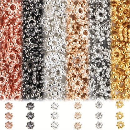 6mm Mini Flower Plastic Spacer Beads