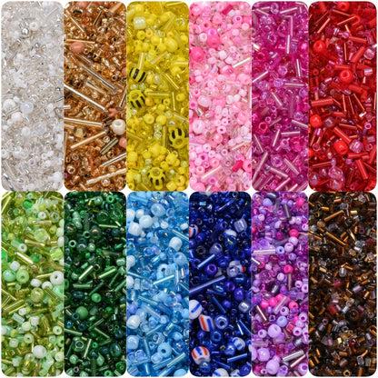 Mix Natural Wood Round Spacer Beads