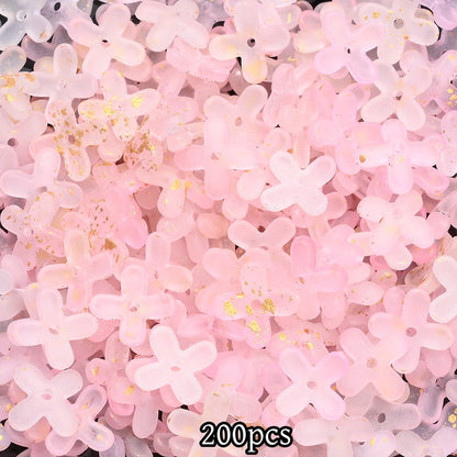 200pcs 10mm Golden Flower Cap Spacer Beads