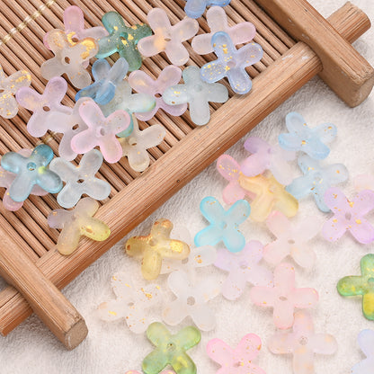 200pcs 10mm Golden Flower Cap Spacer Beads