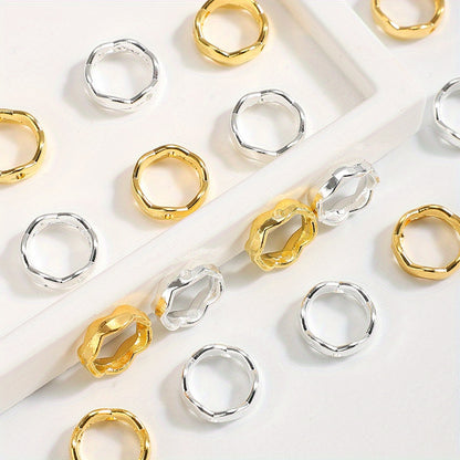 12mm Alloy Circle Spacer Beads