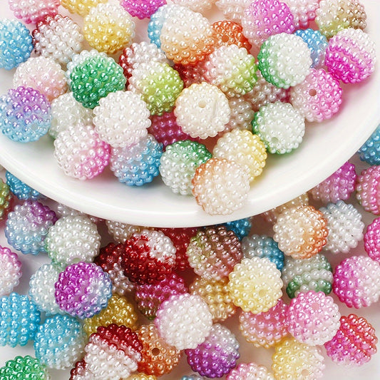 Gradient Berry Round Acrylic Beads