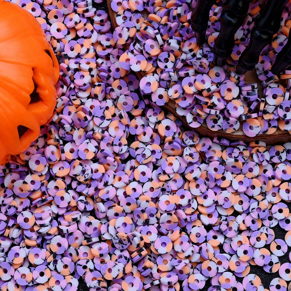 6mm Halloween Soft Clay Slice Beads