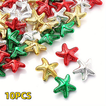 18x19mm Christmas Star Acrylic Beads
