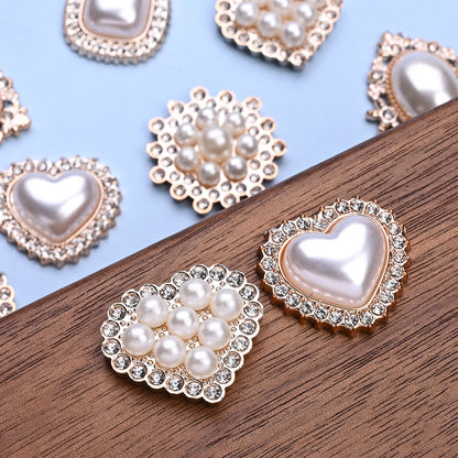 60pcs/box Acrylic Imitation Pearl Flatback Beads