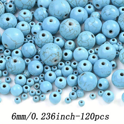 Round Turquoise Stone Beads
