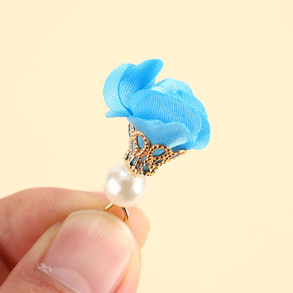 10pcs Colorful Petal Tassel Charm Pendants
