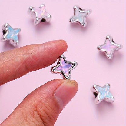 11.7x11.7mm Four-Pointed Star Beads