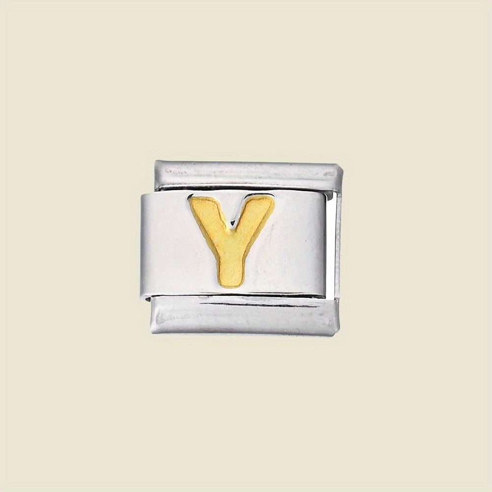 1pc 9x10mm A-Z Letter Link Module Bead