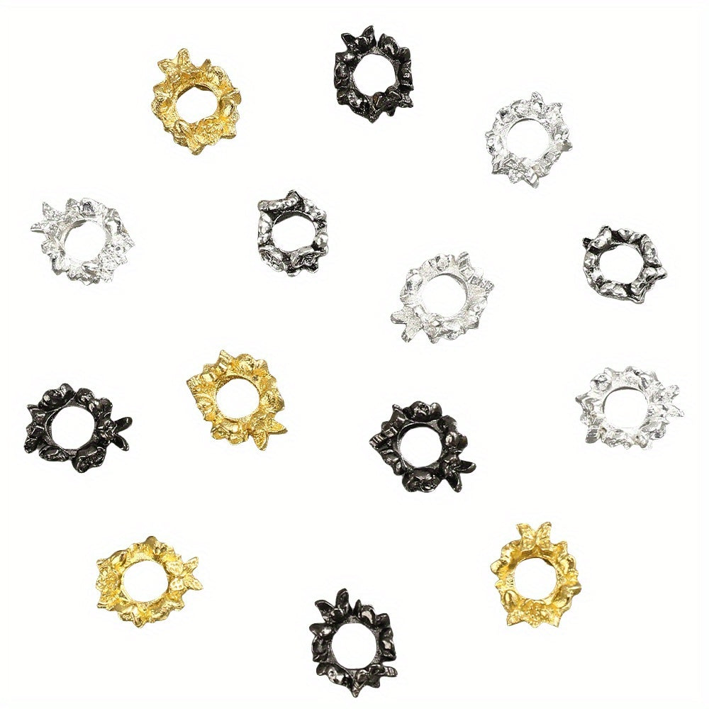10x12mm Flower Alloy Spacer Beads