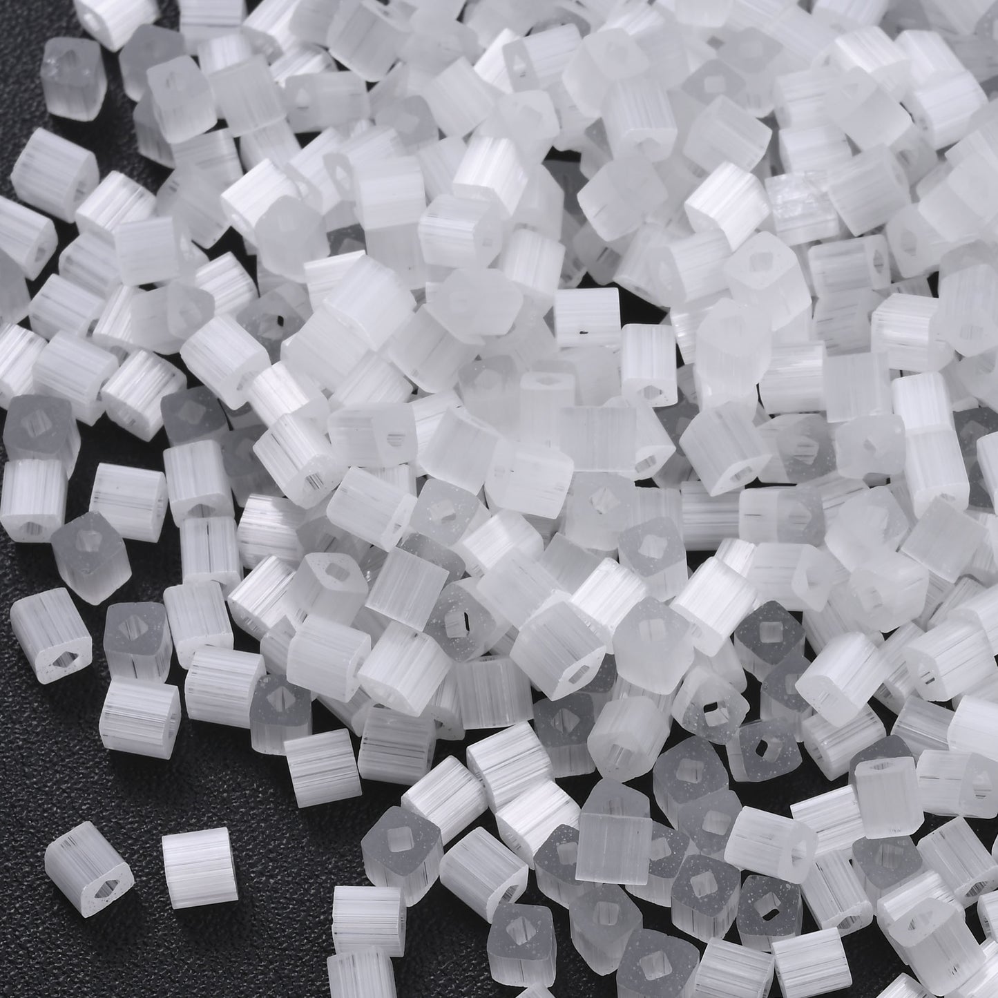 200Pcs Square Glass Beads For Jewelry Making 4MM Seed Beads & Beads Assortments DIY Handmade Bracelet Necklace Crafts Accessories