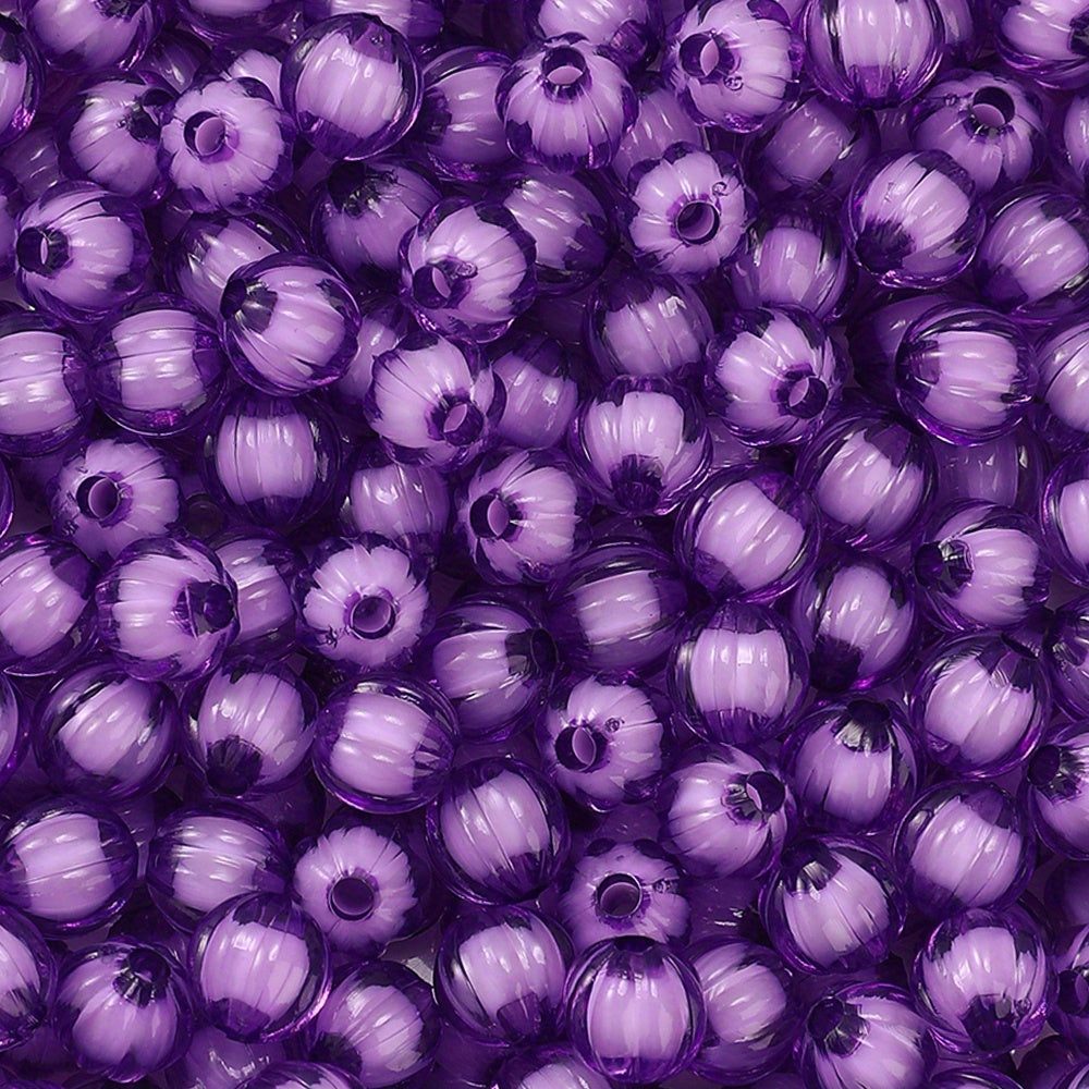 8/10mm Acrylic Pumpkin Beads