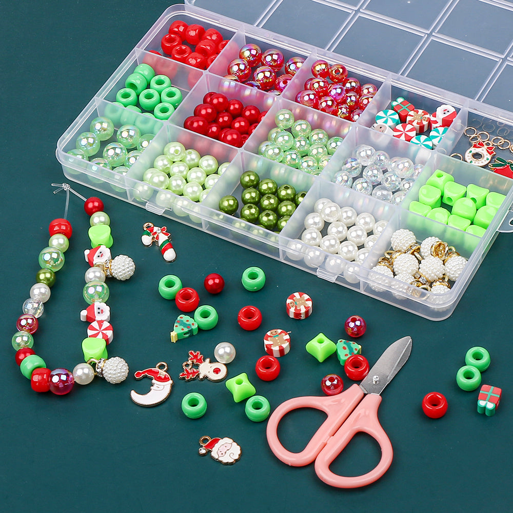 15-Grid Christmas DIY Jewelry Making Kit