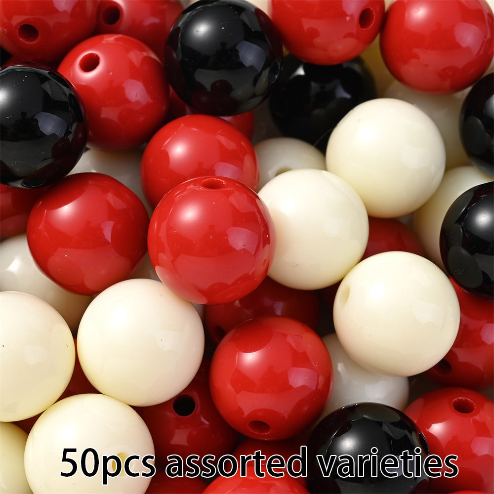 Colorful Acrylic Round Spacer Beads