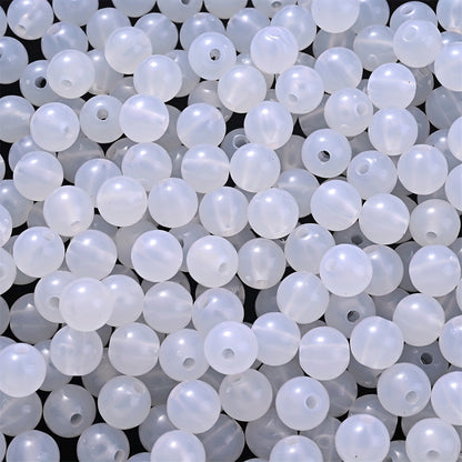 AB Sparkling White Snowflake Acrylic Beads