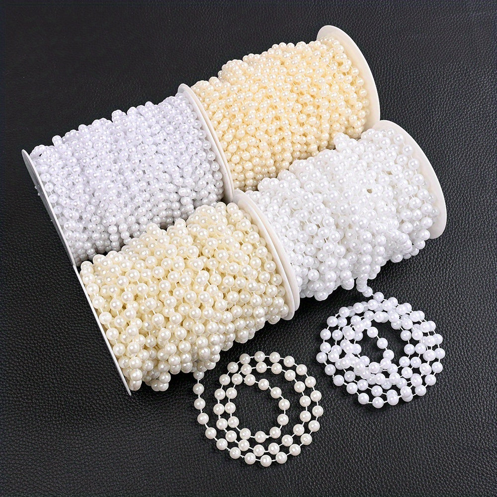 Ivory White Imitation Pearl Round Beads