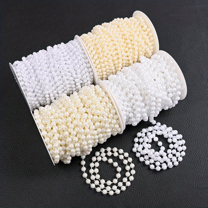 Ivory White Imitation Pearl Round Beads