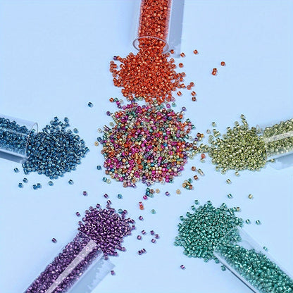 2mm Antique Color Glass Tube Beads