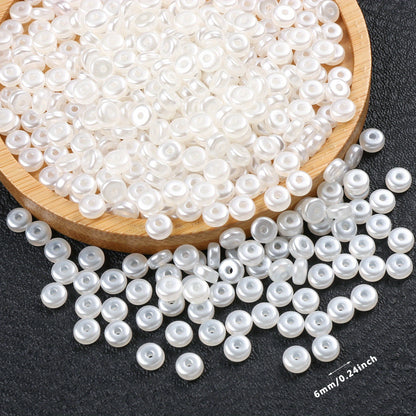 Assorted Flat Round AB Sequins Rose Flower Acrylic Focal Beads