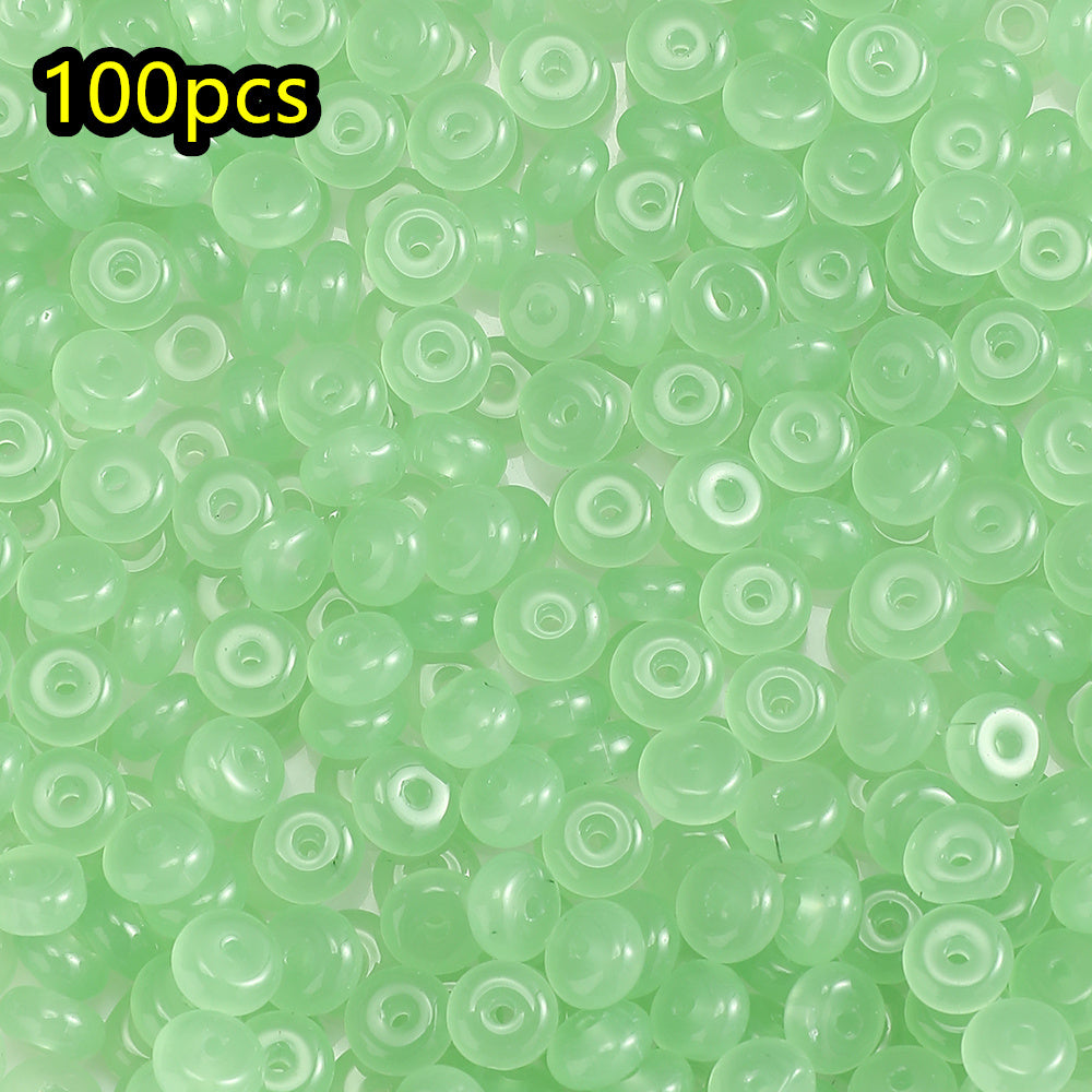 100pcs 3x6mm Multicolor Rondelle Glass Beads