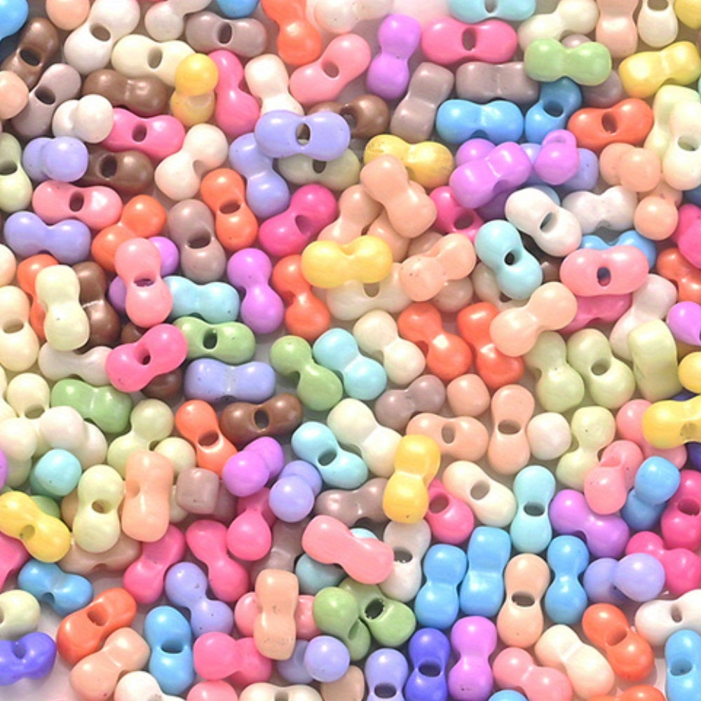 16mm Multicolor Mermaid & Macaron Shiny Acrylic Spacer Beads