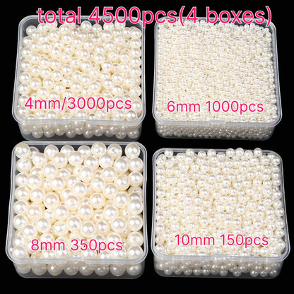 4500pcs Imitation Pearl Beads Set