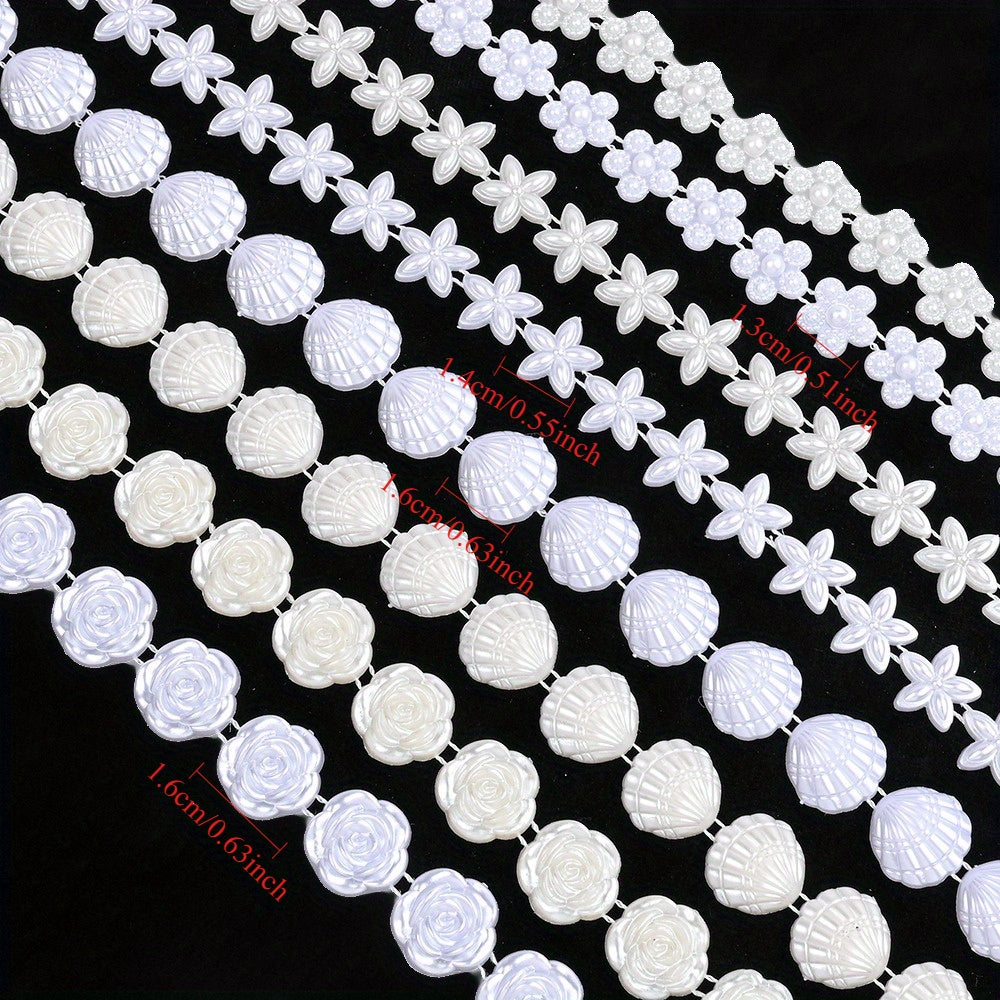 2M Faux Pearl Shell Garland Strand