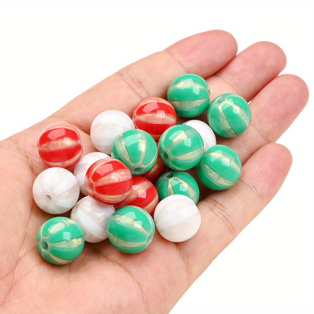 10pcs 16mm Christmas Design Acrylic Beads