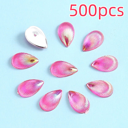 500pcs 8x12mm Waterdrop Resin Flatback Beads