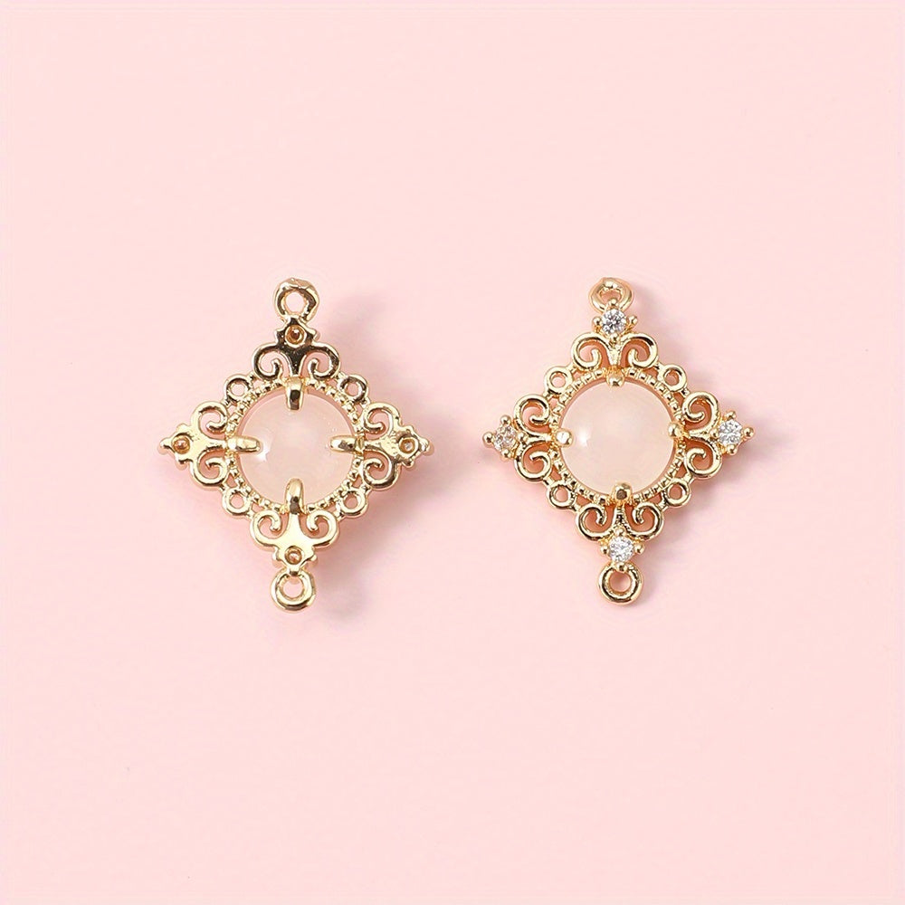 Four-Pointed Star Glass Pendants
