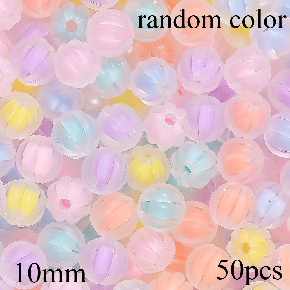 Acrylic Pumpkin Beads