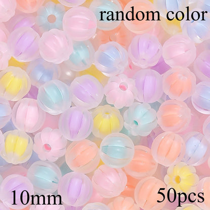 Acrylic Pumpkin Beads