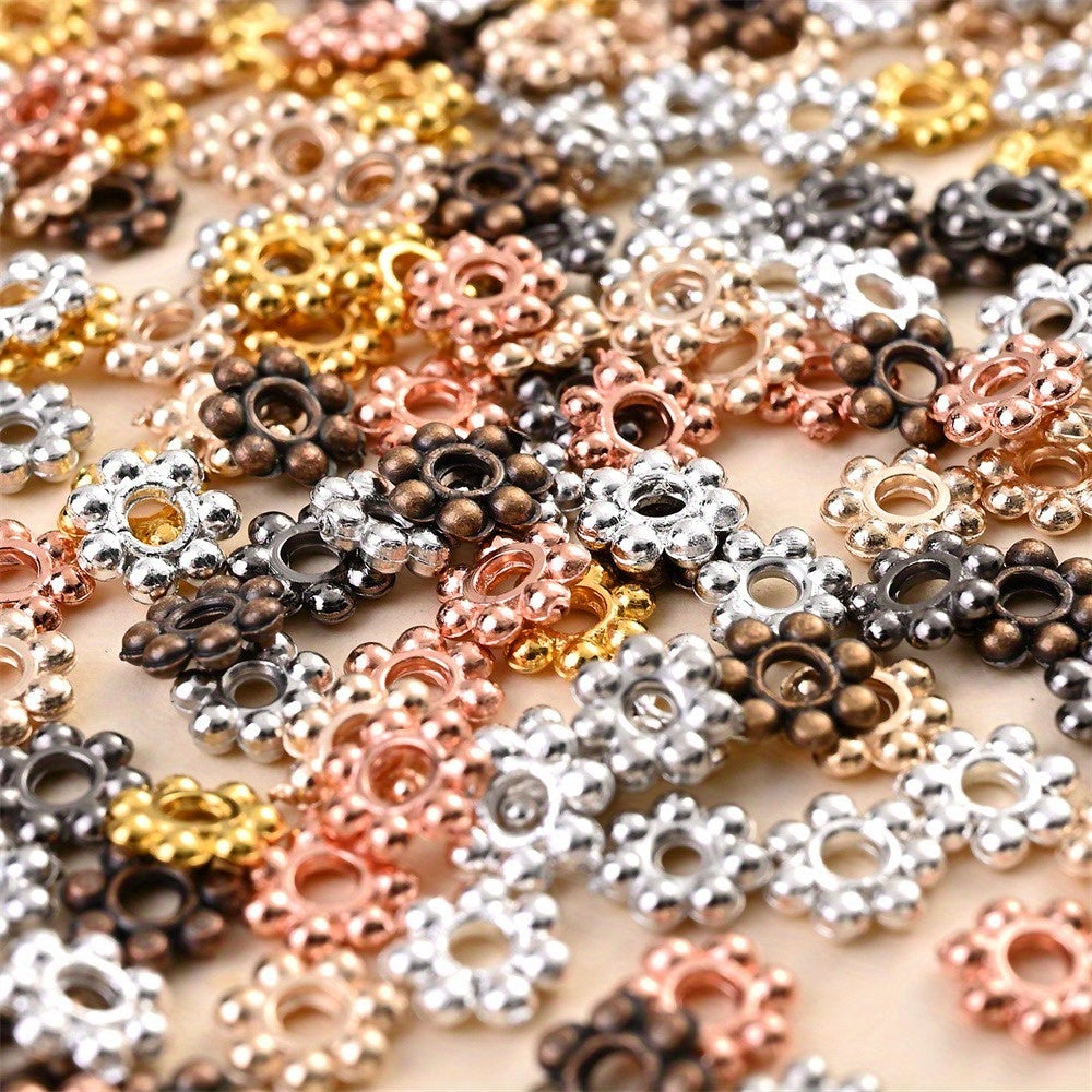 6mm Mini Flower Plastic Spacer Beads